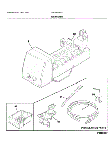 Ice Maker parts for Electrolux Upright Freezer EI32AF80QSE from AppliancePartsPros.com