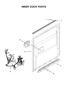 Inner Door Parts parts for Maytag Dishwasher MDB7959SHZ0 from AppliancePartsPros.com