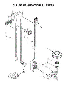 Fill, Drain And Overfill Parts parts for Maytag Dishwasher MDB7959SHZ0 from AppliancePartsPros.com