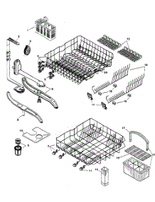 Rack parts for Bosch Dishwasher SHU5305UC/11 from AppliancePartsPros.com