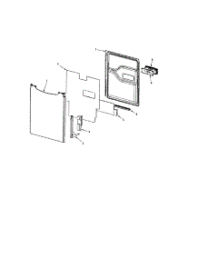 Door parts for Maytag Dishwasher MDB8551AWS from AppliancePartsPros.com