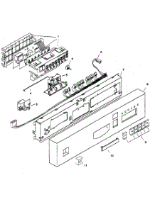 Fascia Panel parts for Bosch Dishwasher SHU5305UC/11 from AppliancePartsPros.com