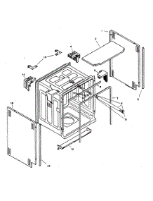 Tank Assy parts for Bosch Dishwasher SHU5305UC/11 from AppliancePartsPros.com