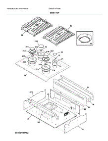 Main Top parts for Electrolux Gas Range E30GF74TPSB from AppliancePartsPros.com
