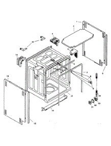 Tank Assy parts for Bosch Dishwasher SHU5305UC/12 from AppliancePartsPros.com
