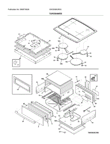 Top / Drawer parts for Electrolux Electric Range EW30IS8CRSC from AppliancePartsPros.com