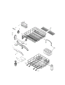 Racks parts for Bosch Dishwasher SHU8815UC/12 / FD 8105 from AppliancePartsPros.com
