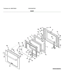 Door parts for Electrolux Electric Range EW30IS8CRSC from AppliancePartsPros.com