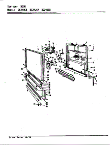 Door (Dc24h6b) (Dc24j6a) (Dc24j6b) parts for Maytag Dishwasher DC24J6 from AppliancePartsPros.com