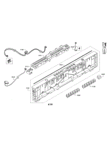 Facia Panel / Controller Unit parts for Thermador Dishwasher DWHD440MFP/08 from AppliancePartsPros.com
