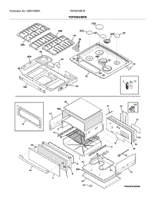 Top / Drawer parts for Electrolux Range EW30DS8CRSD from AppliancePartsPros.com