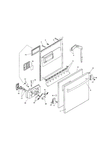 Door Assembly parts for Bosch Dishwasher SHU9912UC/06 from AppliancePartsPros.com