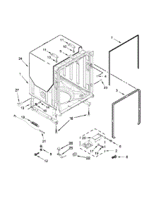 Tub And Frame Parts parts for Jenn-Air Dishwasher JDB9000CWP2 from AppliancePartsPros.com
