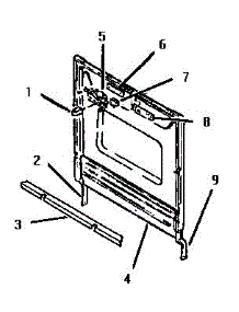 Outer Door parts for Thermador Dishwasher WCTHD4800 from AppliancePartsPros.com