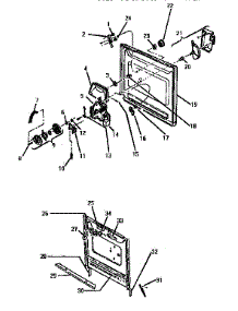 Door Parts parts for Thermador Dishwasher WKD2700 from AppliancePartsPros.com