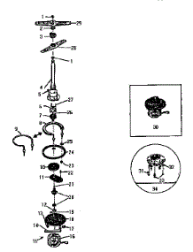 Pump parts for Thermador Dishwasher WKD2700 from AppliancePartsPros.com