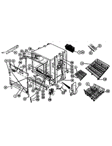 Tank / Baskets parts for Thermador Dishwasher WSK-3300 from AppliancePartsPros.com