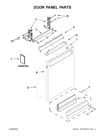 Door Panel Parts parts for Kitchenaid Dishwasher KDFE104HBS0 from AppliancePartsPros.com