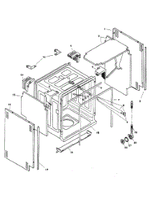 Tank Assy parts for Bosch Dishwasher SHU9926UC/12 from AppliancePartsPros.com