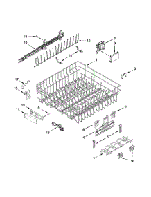 Upper Rack And Track Parts parts for Jenn-Air Dishwasher JDB9000CWS1 from AppliancePartsPros.com