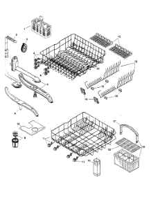 Racks parts for Bosch Dishwasher SHU9926UC/12 from AppliancePartsPros.com
