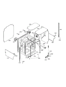 Cabinet Parts parts for Thermador Dishwasher DWHD64EM46 from AppliancePartsPros.com