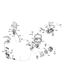 Pump Assy parts for Thermador Dishwasher DWHD64EM46 from AppliancePartsPros.com