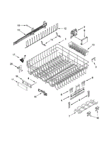 Upper Rack And Track Parts parts for Jenn-Air Dishwasher JDB9200CWP2 from AppliancePartsPros.com