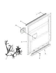 Inner Door Parts parts for Jenn-Air Dishwasher JDB9200CWP2 from AppliancePartsPros.com