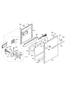 Door Assy parts for Thermador Dishwasher DWHD64EM46 from AppliancePartsPros.com