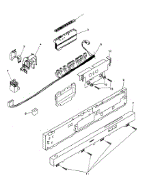 Fascia Panel parts for Bosch Dishwasher SHU9955UC/12 from AppliancePartsPros.com
