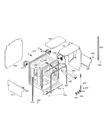 Cabinet Parts parts for Thermador Dishwasher DWHD64EP46 from AppliancePartsPros.com