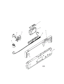 Fascia Panel parts for Bosch Dishwasher SHV4303UC/12 / FD 8003 from AppliancePartsPros.com