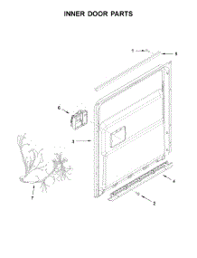 Inner Door Parts parts for Jenn-Air Dishwasher JDTSS246GP0 from AppliancePartsPros.com