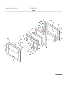 Door parts for Electrolux Electric Range EW30IS80RSB from AppliancePartsPros.com