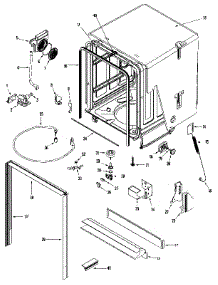 Tub parts for Maytag Dishwasher MDB8951AWB10 from AppliancePartsPros.com