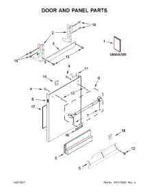 Door And Panel Parts parts for Jenn-Air Dishwasher JDTSS246GP0 from AppliancePartsPros.com