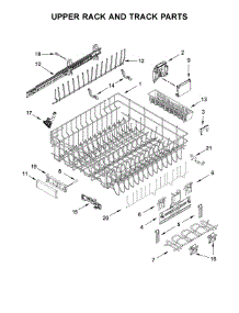 Upper Rack And Track Parts parts for Jenn-Air Dishwasher JDTSS246GP0 from AppliancePartsPros.com