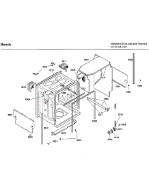 Frame parts for Bosch Dishwasher SHX46L15UC/33 from AppliancePartsPros.com