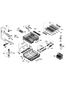 Baskets Assy parts for Thermador Dishwasher DWHD650GPR/01 from AppliancePartsPros.com