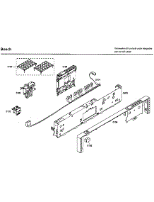 Control Panel parts for Bosch Dishwasher SHX46L15UC/33 from AppliancePartsPros.com