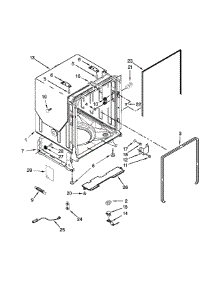 Tub And Frame Parts parts for Jenn-Air Dishwasher JDB8000AWS3 from AppliancePartsPros.com