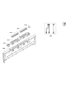 Control Panel parts for Thermador Dishwasher DWHD650GPR/01 from AppliancePartsPros.com