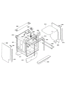 Cabinet Assy parts for Thermador Dishwasher DWHD650GPR/01 from AppliancePartsPros.com