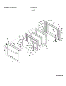 Door parts for Electrolux Electric Range EW30IS80RSC from AppliancePartsPros.com