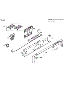 Control Panel parts for Bosch Dishwasher SHX46L15UC/46 from AppliancePartsPros.com