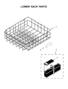 Lower Rack Parts parts for Maytag Dishwasher MDB8989SHZ0 from AppliancePartsPros.com