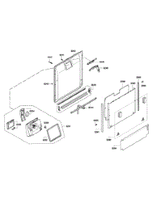 Door Assy parts for Thermador Dishwasher DWHD650GPR/18 from AppliancePartsPros.com