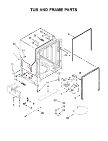 Tub And Frame Parts parts for Maytag Dishwasher MDB8989SHZ0 from AppliancePartsPros.com