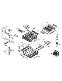 Baskets parts for Thermador Dishwasher DWHD650GPR/18 from AppliancePartsPros.com